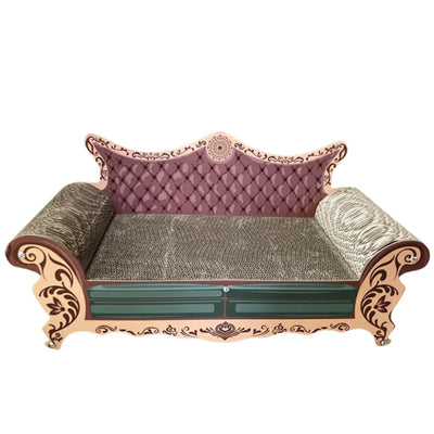 Cat scratch board, cat nest sofa, cat bed integrated, L-shaped vertical, wear-resistant, non shedding, irregular circular, large