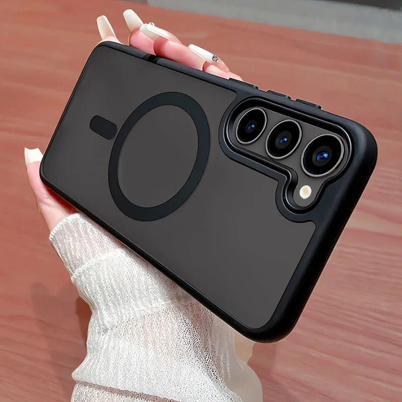 Matte Translucent Galaxy Phone Case With Magnetic Closure - Smarsty