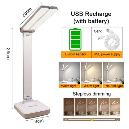 Dimmable LED Desk Lamp with Eye Protection Feature - Smarsty