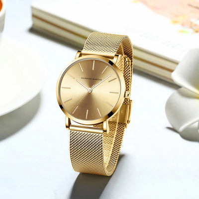 Rose Gold Women's Bracelet Watch with Japan Quartz Movement - Smarsty