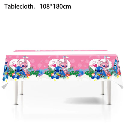 Disney Stitch Party Tablecloth for Kids Birthday Celebrations - Smarsty