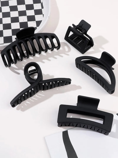 Mixed Color Hair Claw Clips Strong Hold For Curly Hair - Smarsty