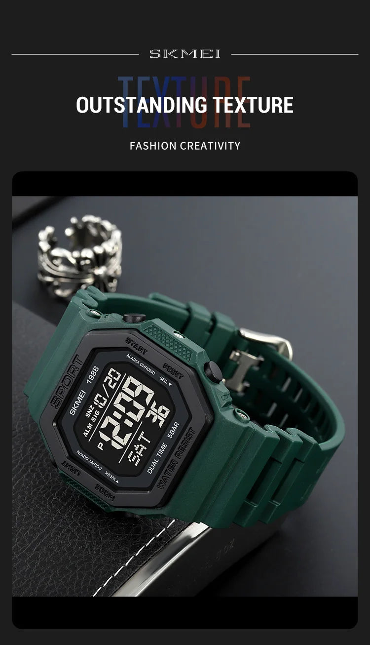 SKMEI Military Countdown Chrono Watch for Men - Smarsty
