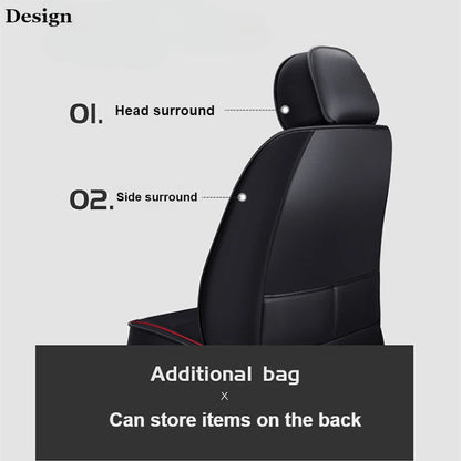 PU Leather Car Seat Cover Four Seasons Universal Fit - Smarsty