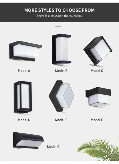 LED Outdoor Wall Light with PIR Motion Sensor - Smarsty