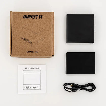 Personal Electronic Scale For Coffee Household Italian Coffee Scale Gram Weight Chronograph Scale Kitchen Scale Waterproof Mini