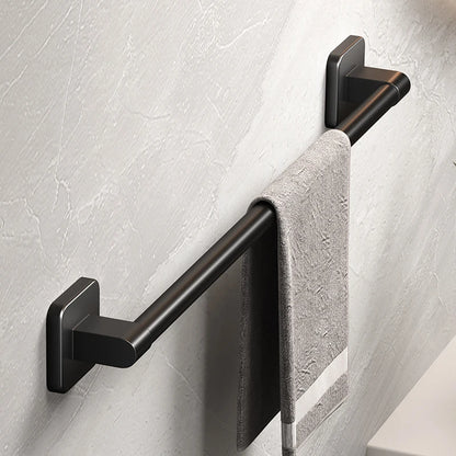 White Self-Adhesive Bathroom Towel Holder Easy Installation - Smarsty