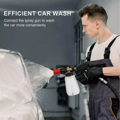 Foam Cannon Gun Car Wash Soap Lance Sprayer Pressure Washer Bottle Large-mouth Pot Car Wash Machine
