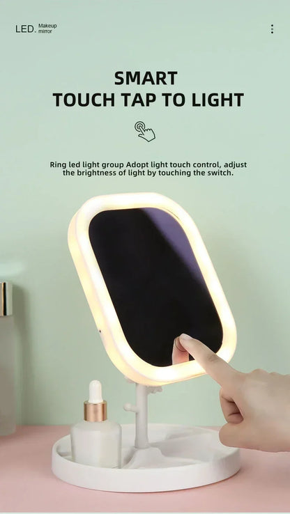 LED Vanity Mirror with Adjustable Three-Color Light - Smarsty