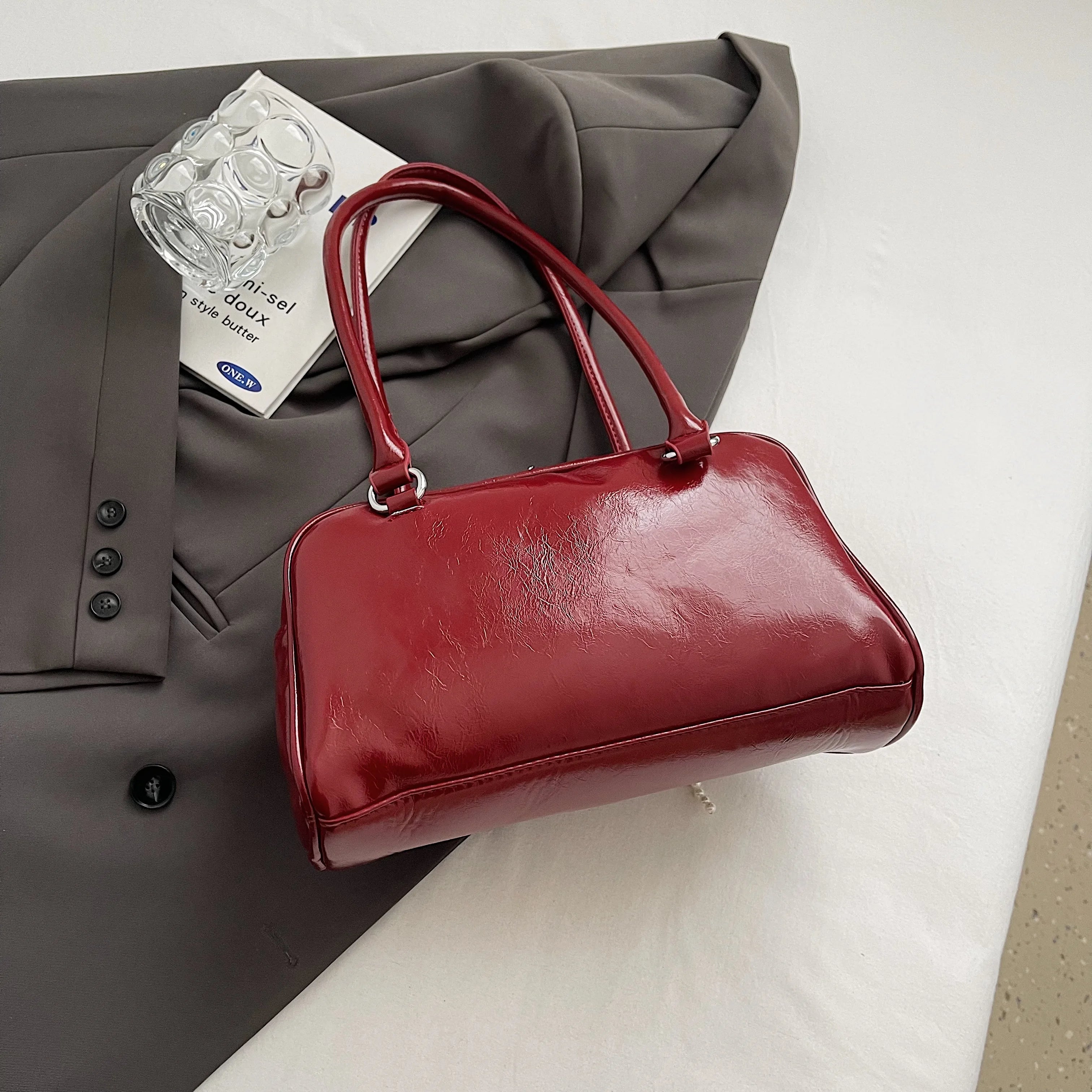 Korean Edition Underarm Bow Bag Women Versatile Shoulder Bag - Smarsty