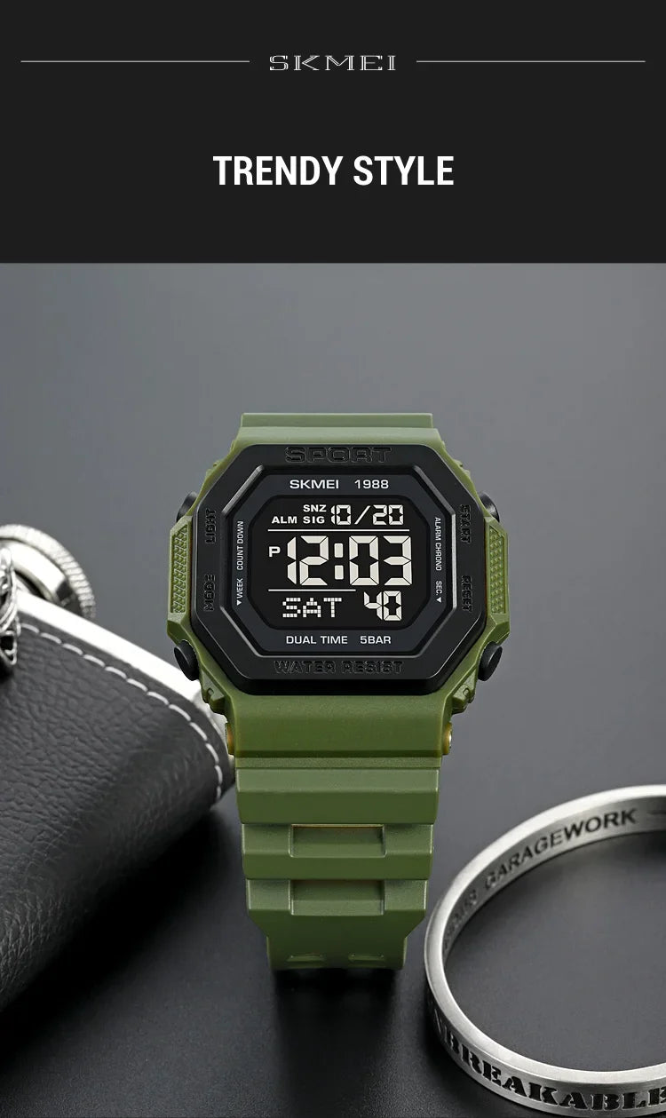 Skmei 1988 Waterproof Digital Sport Watch for Men - Smarsty
