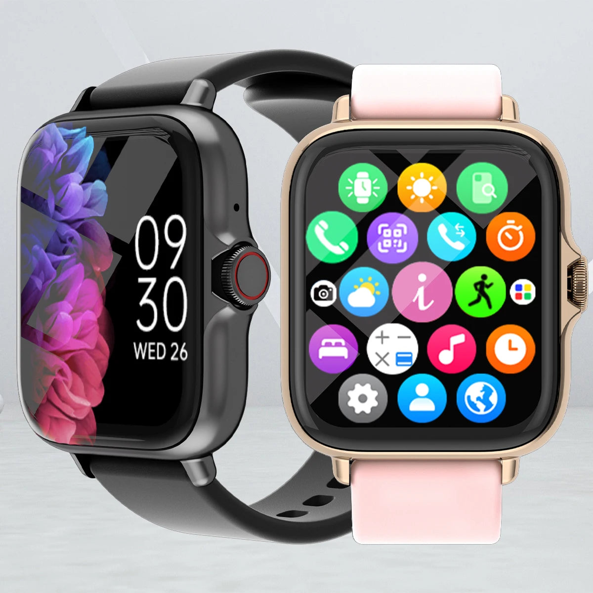 Waterproof Smart Watch with Call Alerts and Sleep Tracking - Smarsty