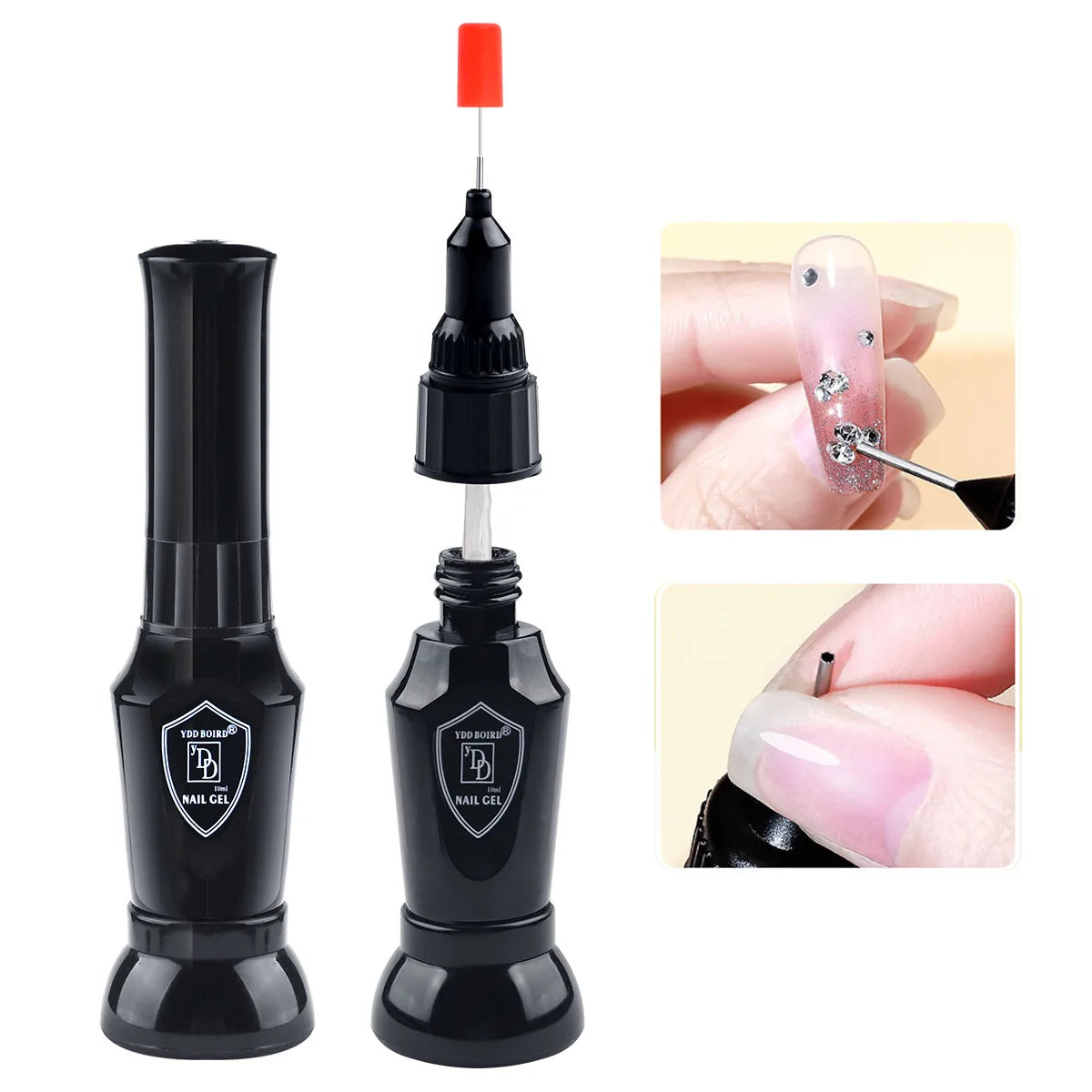 30g Nail Rhinestone Glue for Nails Super Strong Gel Nail Glue for Nail Charm 3D Nails Bling Gel Decoration Gem Nail Art Diamonds - Smarsty