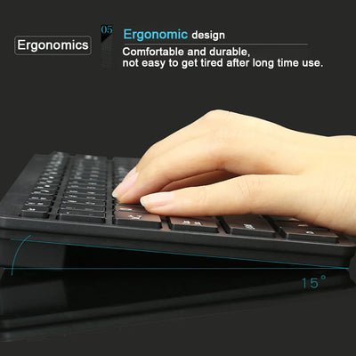 Ultra Thin USB 2.0 Wired Keyboard Mini 78 Keys Multimedia - Smarsty