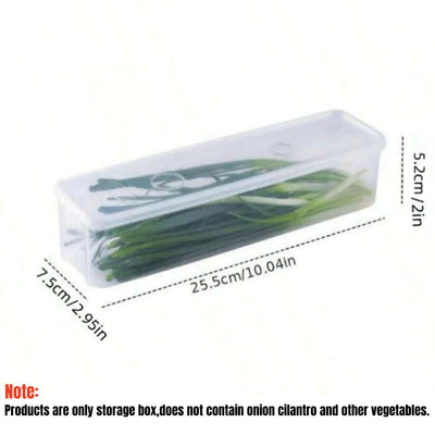 1/2/4Pcs Refrigerator Storage Boxes With Lid Plastic Fresh Keeping Box Kitchen Scallions Cilantro Eggs Noodles Sealed Container by Smarsty