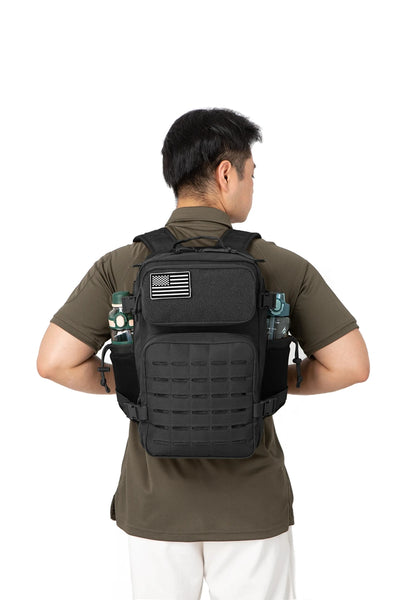 25L Tactical Backpack Outdoor Bag for Fitness MOLLE Backpack GYM For Women/Men EDC Hiking Survival Rucksack Witch Bottle Holder by Smarsty