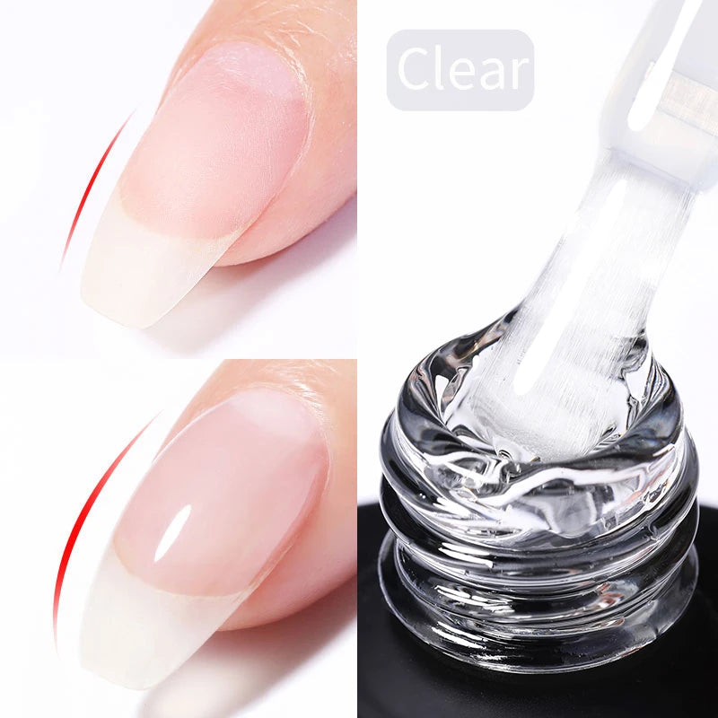 Born Pretty Milky Pink Rubber Base Gel Polish 15ml Self Leveling Formula - Smarsty