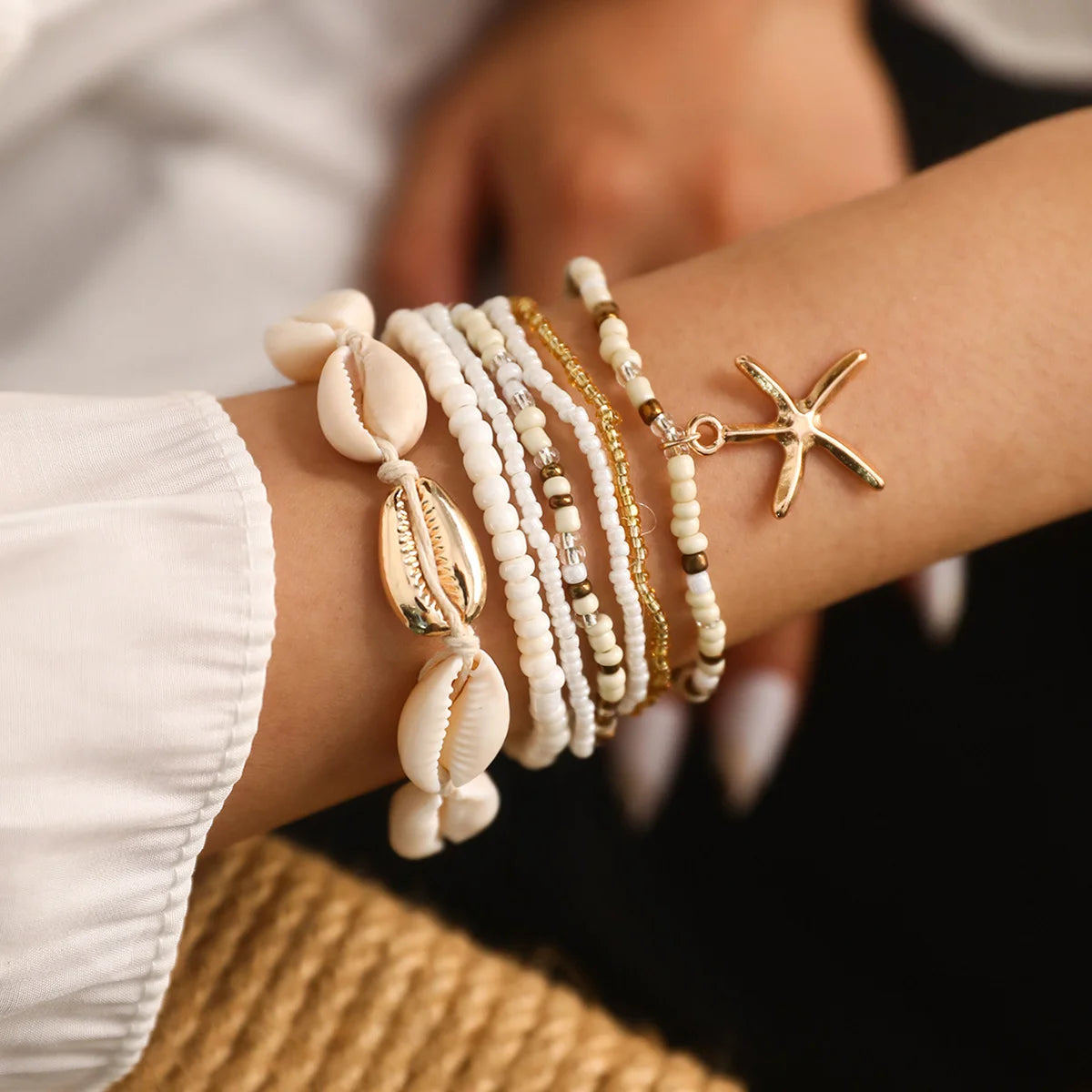 Bohemian Ocean Style Starfish Shell Bracelets for Women - Smarsty