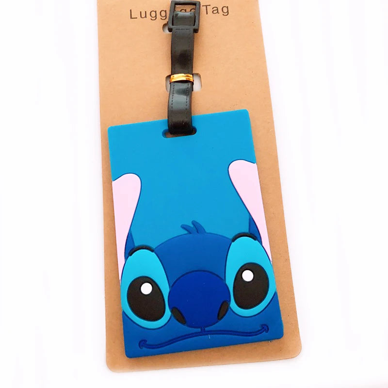 Don't mess with my stuff!Cartoon Stitch Luggage Tag Suitcase Name Address Label - Smarsty