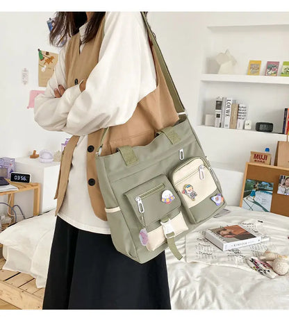 Waterproof Nylon Shoulder Bag For Women Crossbody Tote - Smarsty