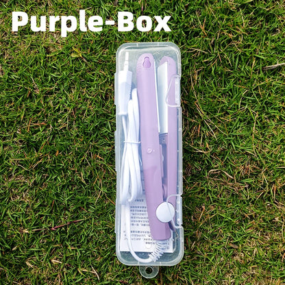 Mini Ceramic Hair Straightener and Curler for Quick Styling - Smarsty