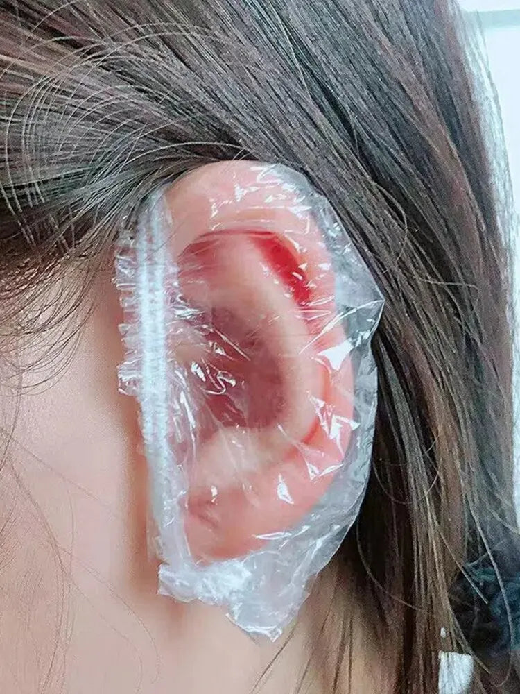 100PCS Waterproof Hair Dye Earmuffs for Ear Protection - Smarsty