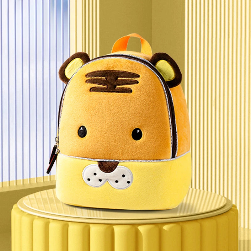 Plush Kindergarten Backpack Anti Lost Cute Design Kids - Smarsty