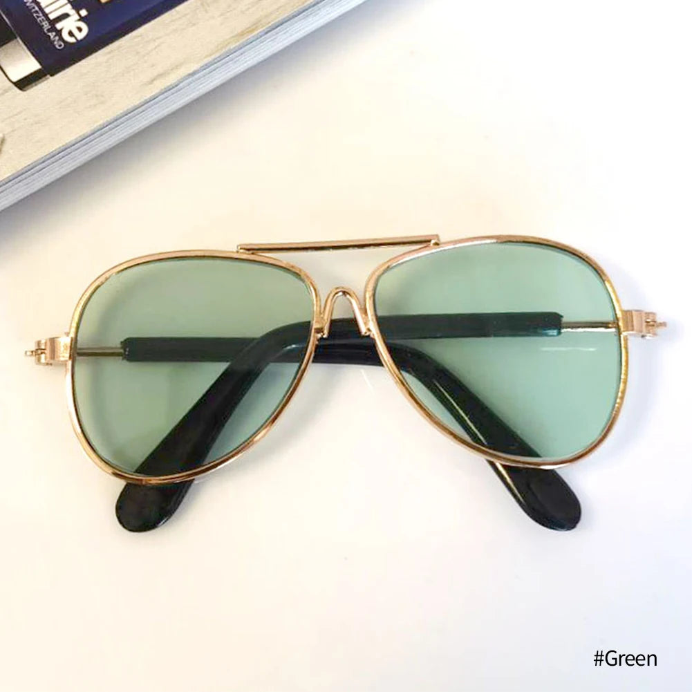 Vintage Round Dog Sunglasses for Stylish Pet Photos - Smarsty