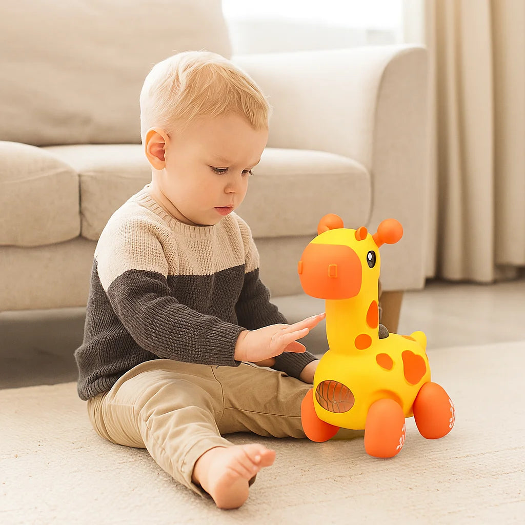 Children's Giraffe Toy Light-Up Musical Dancing Toy Adorable Pet Gift For Kids Cute Birthday Present