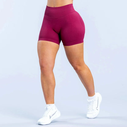 Summer High Waisted Yoga Shorts Fashionable and Sexy Running Fitness Pants Solid Color Yoga Leggings Customizable labels - Smarsty