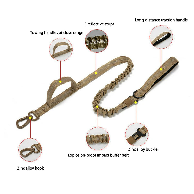 Durable Reflective Nylon Dog Collar and Leash Set - Smarsty