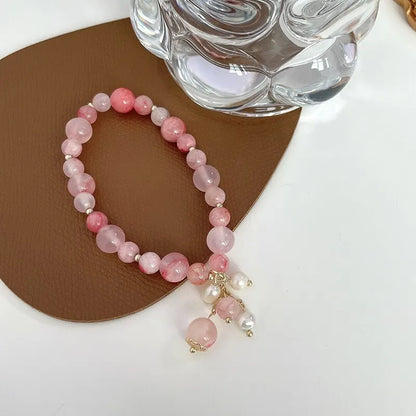 Pink Crystal Reiki Energy Bracelet for Women's Health - Smarsty