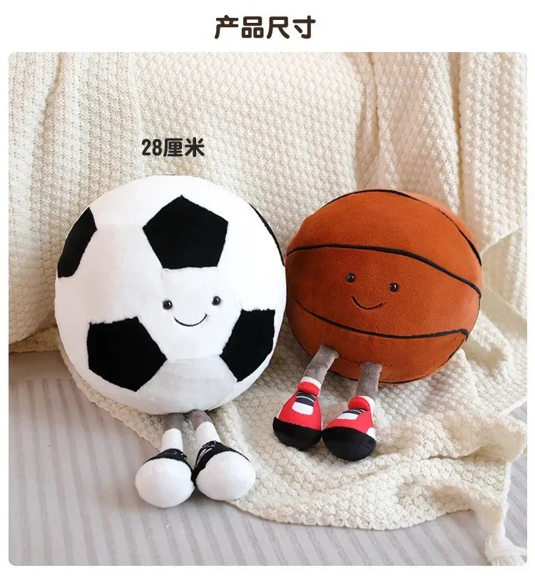 cm football doll, basketball plush toy, creative football doll, pillow, pet ball, dog and cat interactive toy - Smarsty
