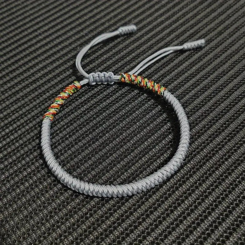 Tibetan Buddhist Lucky Bracelet Adjustable Red Thread Braid - Smarsty