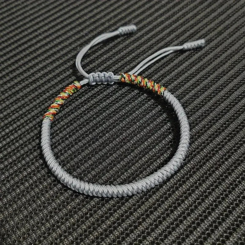 Tibetan Buddhist Lucky Bracelet Adjustable Red Thread Braid - Smarsty