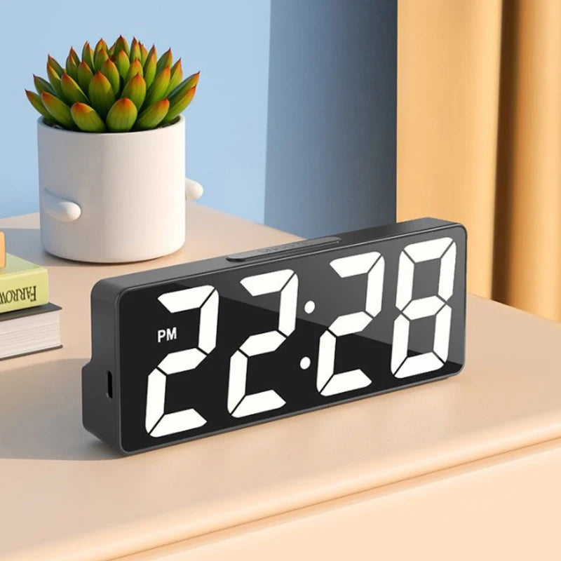 LED Digital Alarm Clock with Temperature Display - Smarsty