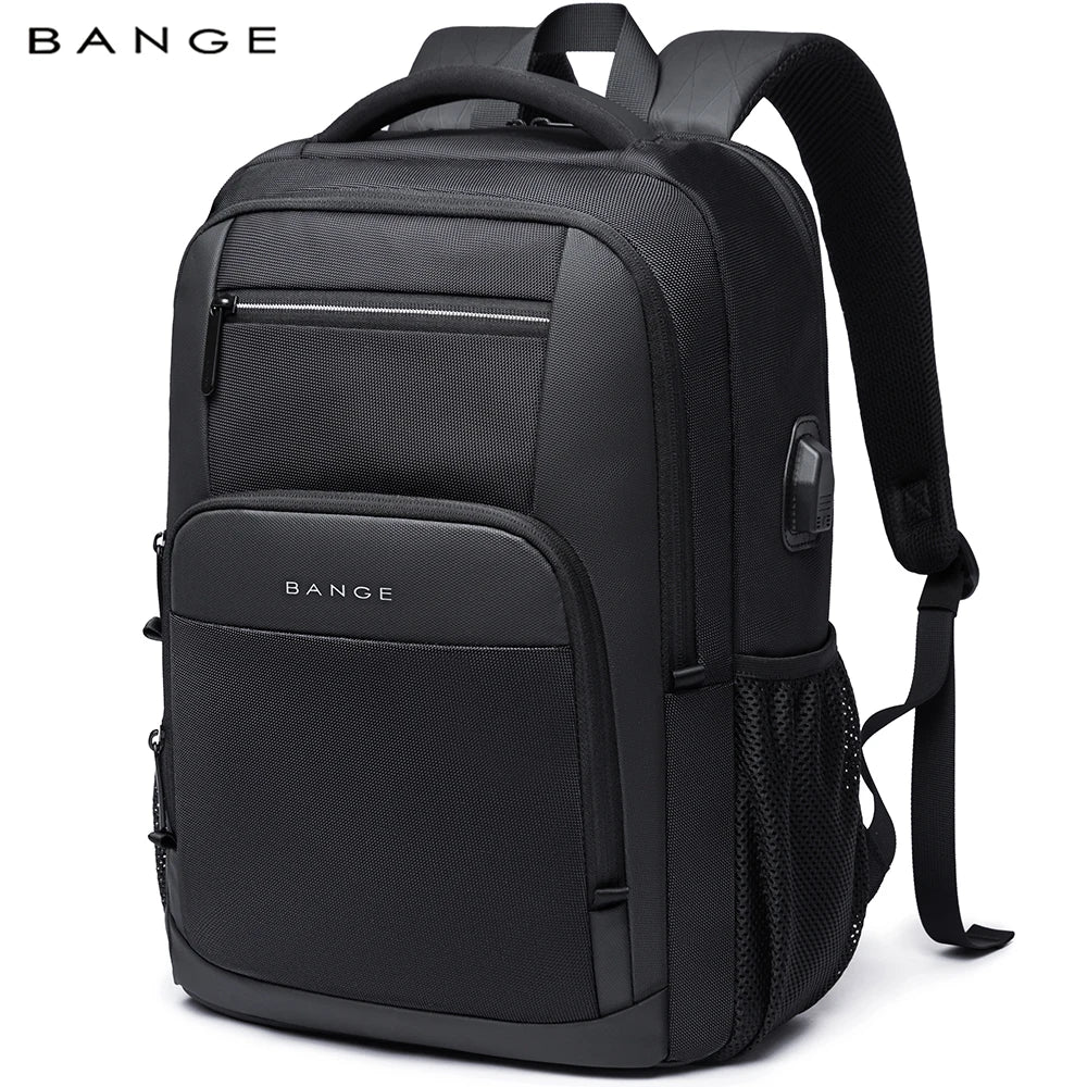 BANGE Sling Travel Laptop Backpack Fits 15.6 Inch Laptop for Men and Women Waterproof with Side Mesh Pocket USB Charging Port - Smarsty
