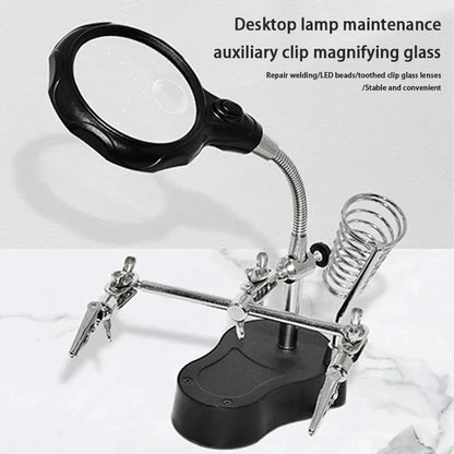 Lighted Magnifying Glass Repair Tool for Mobile Devices - Smarsty