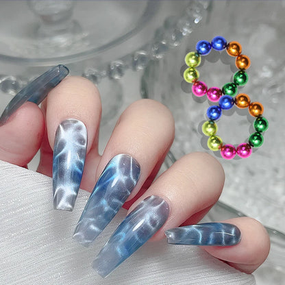Water Ripple Cat Eye Magnetic Gel Beads for Nail Art - Smarsty
