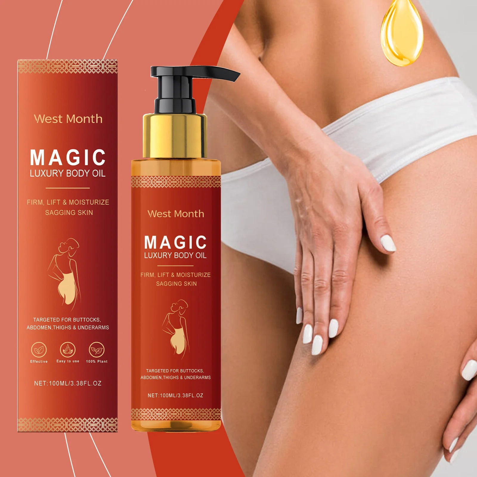 Luxury Body Oil for Deep Moisturizing and Firming Skin - Smarsty