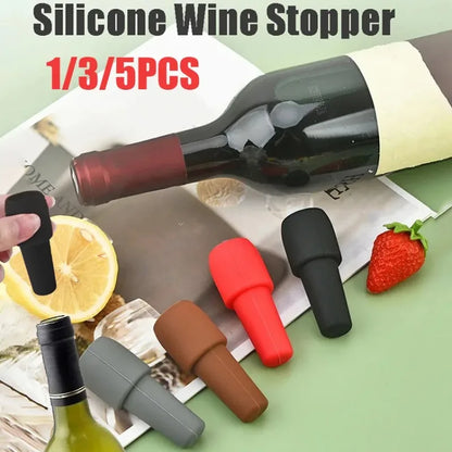 Reusable Silicone Wine Stoppers Keep Champagne Fresh - Smarsty