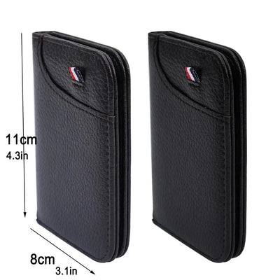 Portable Super Slim Soft Wallet PU Leather Mini Credit Card Wallet Purse Card Holders Men Wallet Thin Small Short Wallets - Smarsty