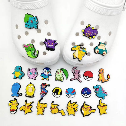 27/20/47Pcs MINISO Series Shoe Charms For Slides Sandals, PVC Shoe Decorations Accessories For Christmas Birthday Gift Party