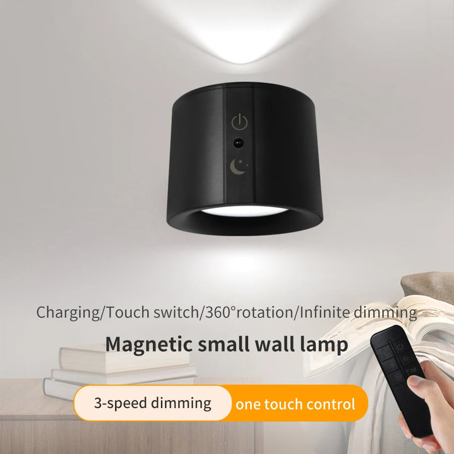 LED Wall Sconces with Touch Control and 360 Rotation - Smarsty