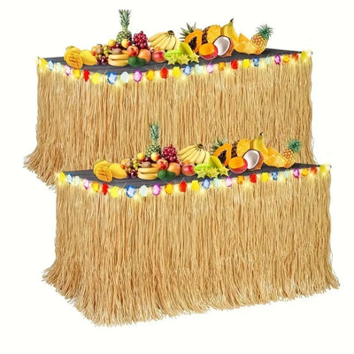 Vibrant Hawaiian Table Skirt for Easy Summer Parties - Smarsty