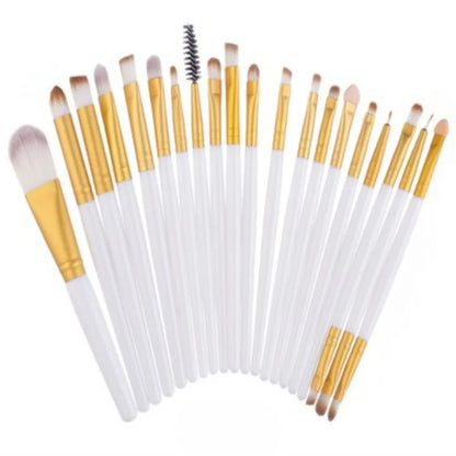 20 Piece Professional Eyeshadow Brush Set for Flawless Makeup Application - Smarsty