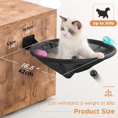 Wall Mounted Cat Hammock Bed with Breathable Design - Smarsty