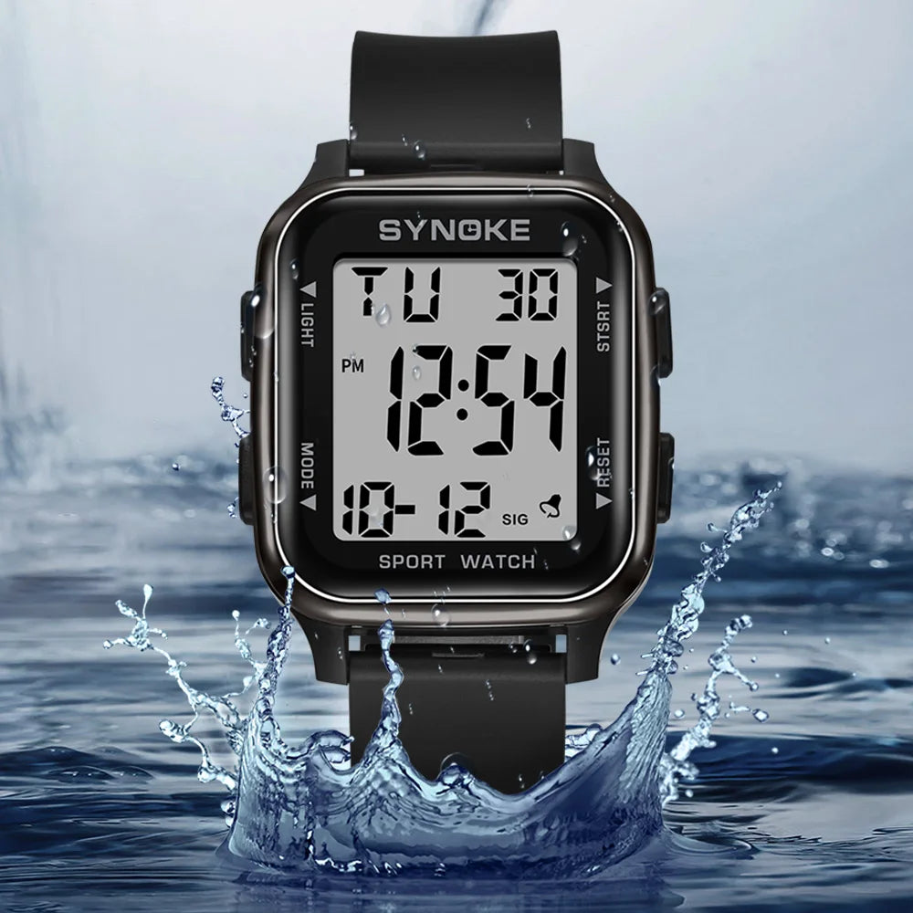SYNOKE Waterproof Military Digital Watch for Men - Smarsty