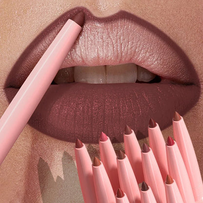 Matte Red Brown Lip Liner Pencil for Plump Lips - Smarsty