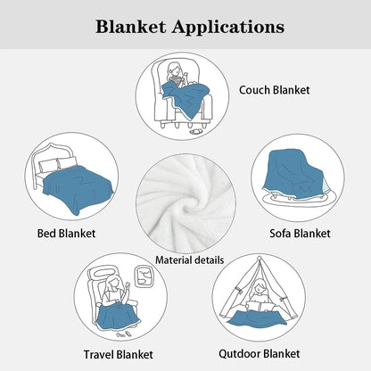 Cozy Camper Pattern Plush Blanket for Travel and Home - Smarsty
